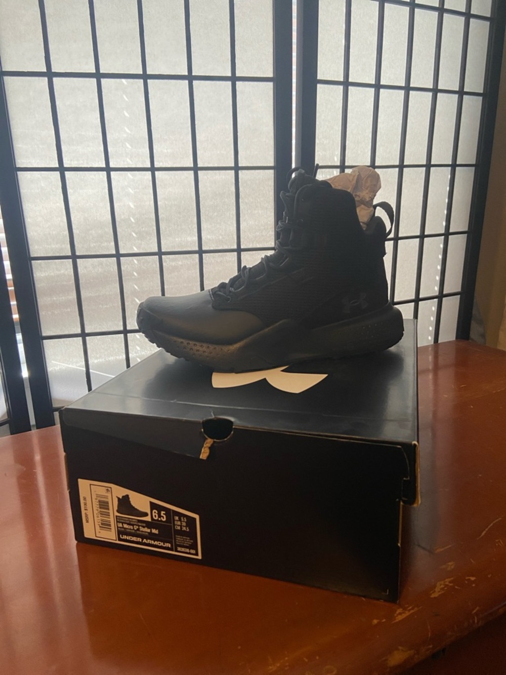 Under Armour Black Men's Mid-Top Athletic Boots